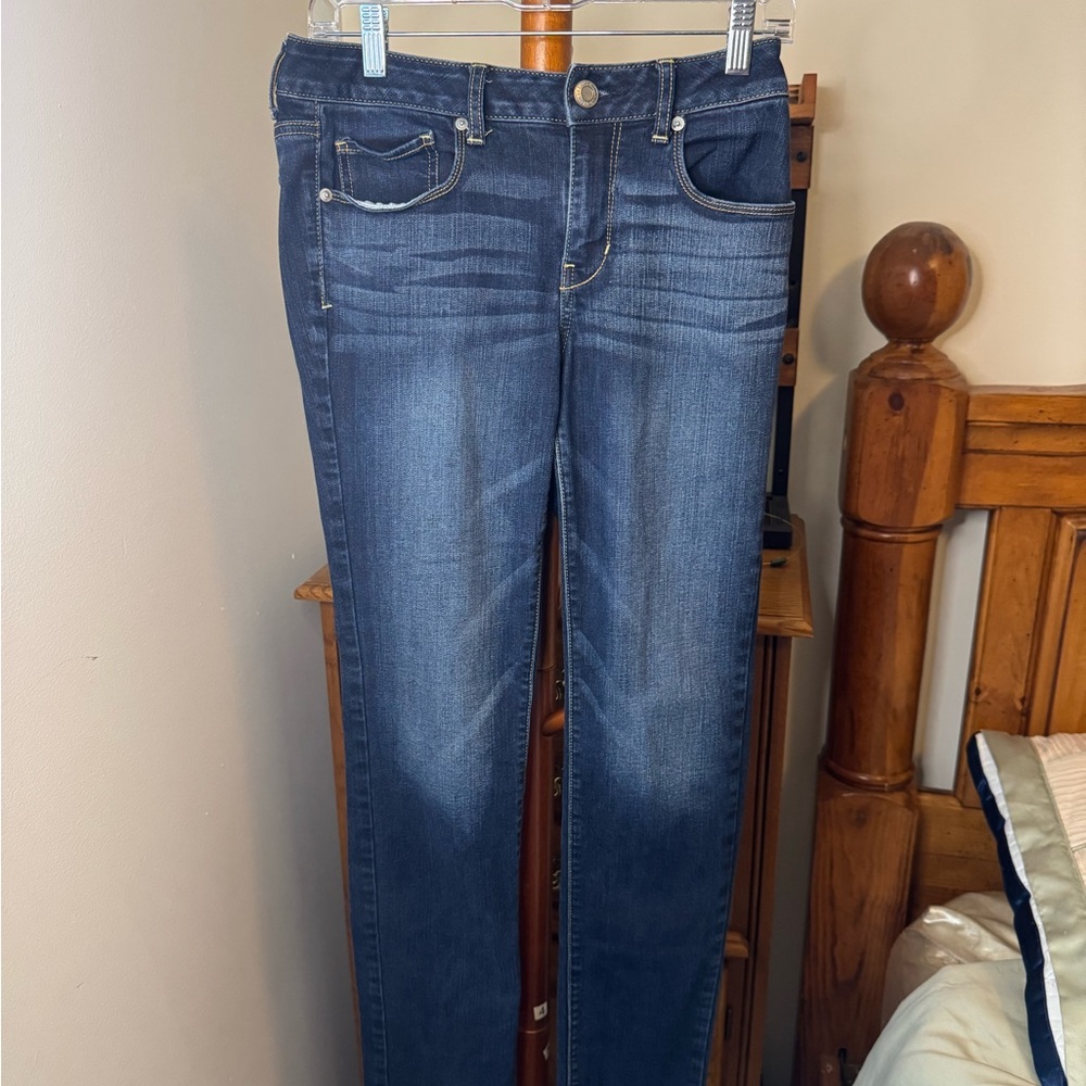 American Eagle Outfitters Dark Blue Skinny Jeans